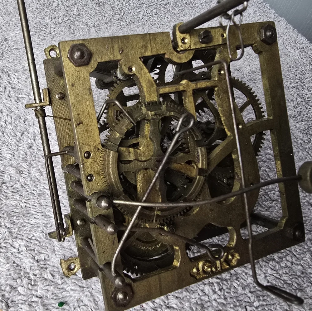 Vintage G.K.Brass Mechanical Wall Clock Movement